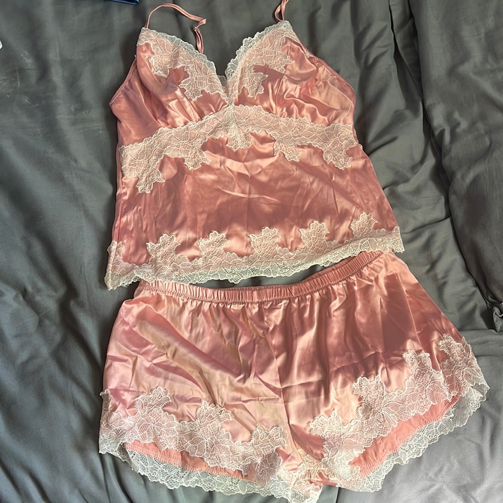 Empress Mimi La vie en rose cami set, S+ top M bottoms.